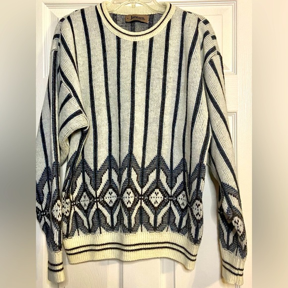 Jantzen Other - Vintage JANZEN 90s Sweater Men's Sz Medium Geometric Grandpa Style